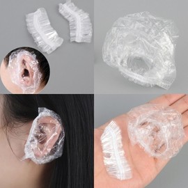 100Pcs Disposable Hair Salon Ear Covers Ear Vinyl 3ea