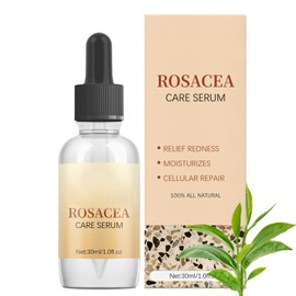 2PCS Rosacea Face Serum,Anti Redness Face Serum,Tea Tree Anti Aging Serum for Face,Relieve Redness & Acne Mark,Natural Face Moisturizer for Sensitive Skin,Improve Skin Elasticity-Women & Men