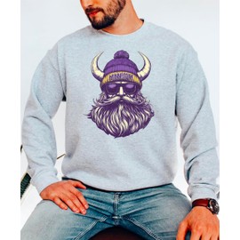 Olive Loves Apple Minnesota Football Sports Sweatshirt for Men Women Youth and Toddler Boys and Girls Gray Sweatshirt Adult Large