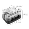 FELTECHELECTR 3-Way Distribution Block Car Amplifier Splitter Ground Distributor for