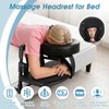 VINGVO Massage Headrest for Bed with Face Pillow, Adjustable Massage