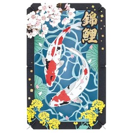 Ensky PT-L107 Paper Theater Nishiki Carp Approx. H 3.9 x W 6.3 x D 1.7 inches (100 x 160 x 42 mm), Paper, Ages 15 and up