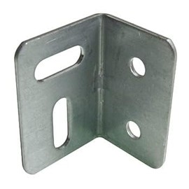 AF4F Galvanised Stretcher Plate Square Metal Angle Bracket/Brace 26.5 x 26.5 x 38 mm (25)