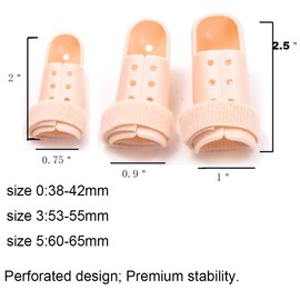 Plastic Finger Splints,3-Size Pack Mallet Finger Brace Mallet Dip Finger Support, Trigger Finger, Finger Support Brace, Finger Immobilizer