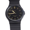 Waterproof Quartz Watch with Rubber Strap Adjustable 3 Hands Easy