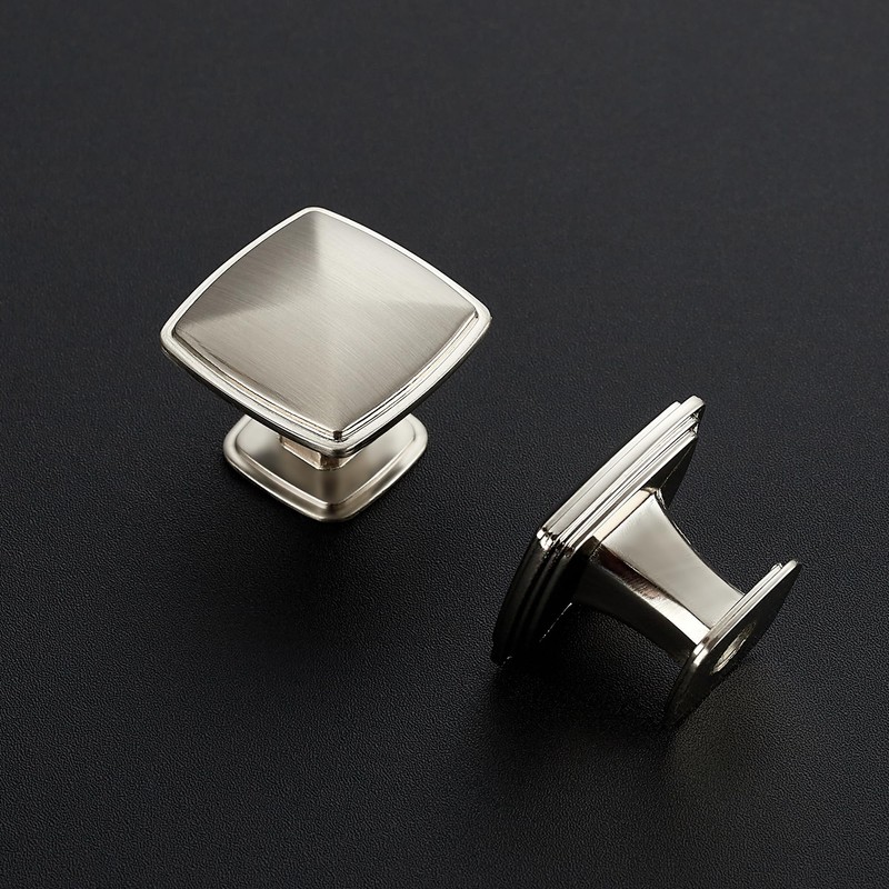 10 Pack Cabinet Pulls Single Hole Brushed Nickel Cabinet Handles