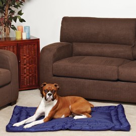 Slumber Pet Royal Blue Small Water Resistant Bed – Comfortable and Durable Pet Bed for Dogs and Cats, Measures 24” x 17”