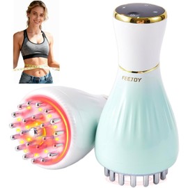 Lymphatic Drainage Massager – Body Sculpting Machine for Cellulite, Stretch Marks, Fascia Blaster with Microcurrent, Heat, Light & Vibration, for Legs & Belly