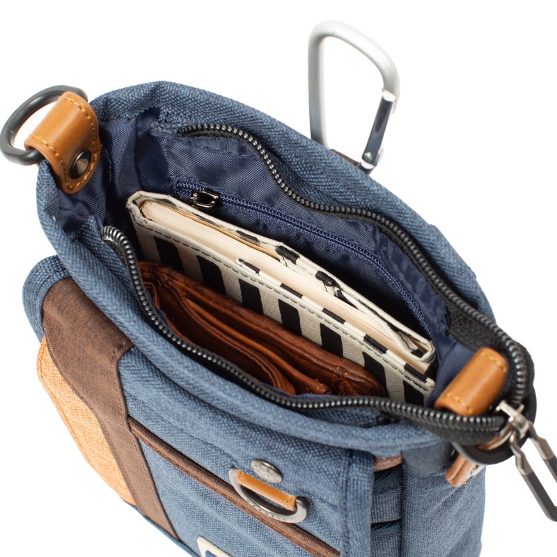 Mustache MDP-0655 2-Way Mini Shoulder Pouch, Scissor Bag, Crossbody, Black