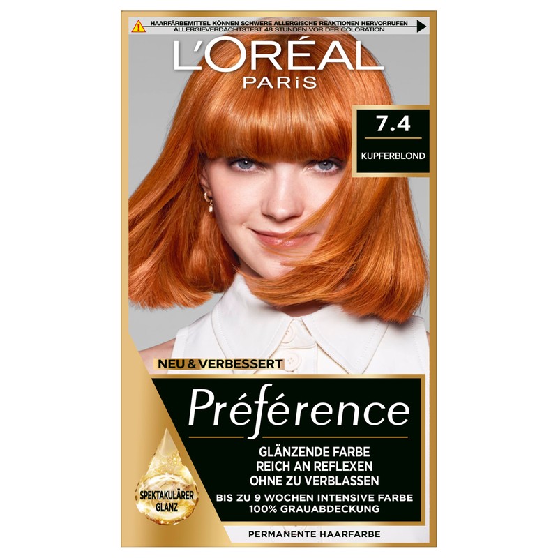 L'Oréal Paris Permanent Hair Colour, Hair Dye Set with Colouration