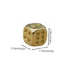 Abaodam Exquisite Small Dice, Pure Copper Unique 6 Sided Dice,