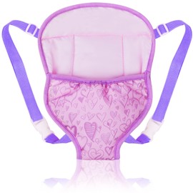 Aolso Baby Doll Carrier, Doll Backpack with Adjustable Straps, Doll Sling Carrier, Doll Storage Bag Backpack Front and Back Portable Bag Doll Accessories for 14-18 Inch Dolls (Doll Not Included)