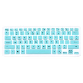 Silicone Keyboard Cover Compatible for 13.3" Dell Inspiron 13 5000 Series 5368 i5378 5379 & Dell Inspiron 13 7000 Series 7370 7373 7368 & 15.6" Dell Inspiron 15 5568 5578 7568 (NO Numeric Keypad) Mint