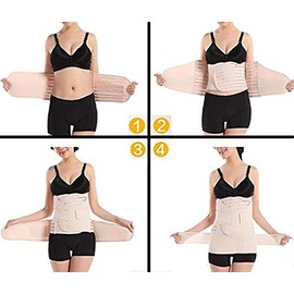 XLKJ 3 in 1 Postpartum Abdomen, Postpartum Support Recovery, Belly Waist Belt, Women's Elastic Body Shaper Belt, Pelvic Correction Belt, Support Abdominal / Waist / Pelvis