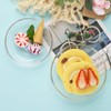 WHJY 6 pcs Clear Glass Plates, 5 inch Glass Plate