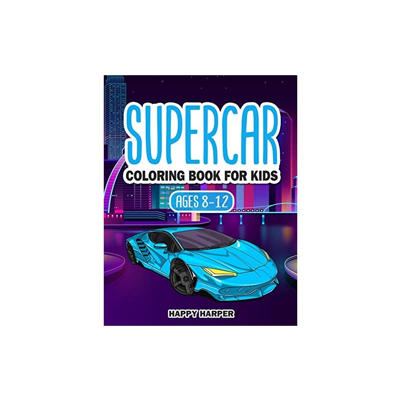 Supercar Coloring Book