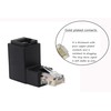 CERRXIAN 90 Degree Ethernet LAN RJ45 Male to Female, Right