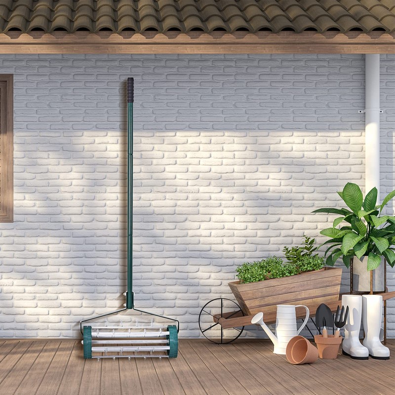 aeratorGT2980 Rolling Lawn Aerator, green