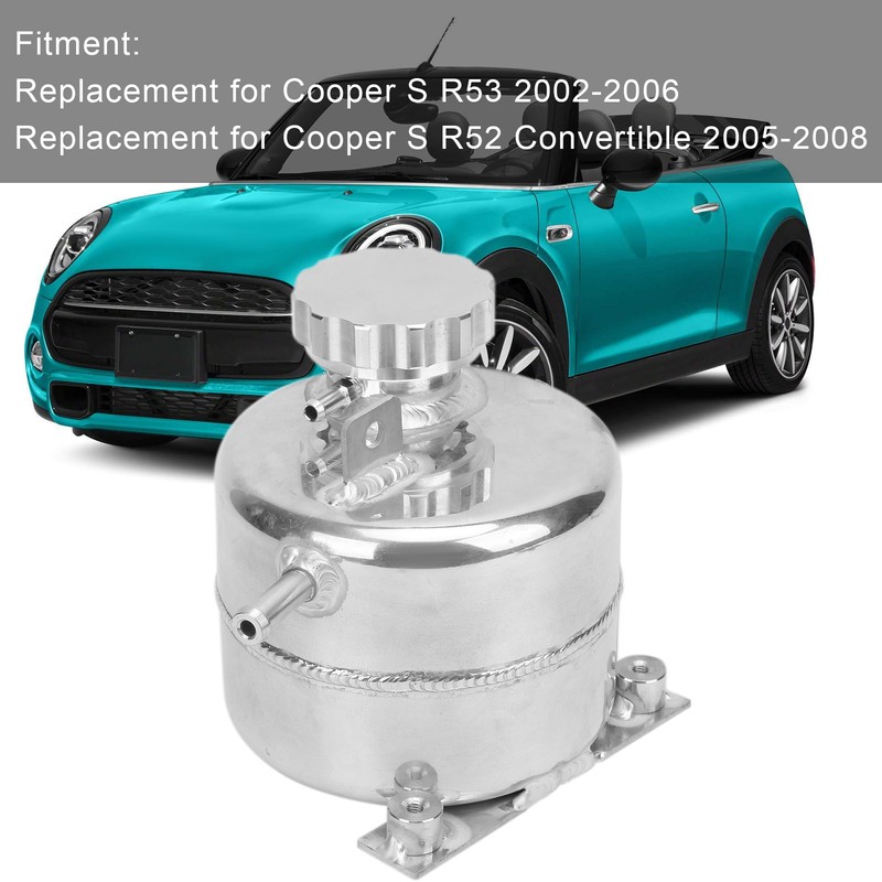 2.5L Radiator Coolant Expansion Tank with Cap Accessory Replacement for