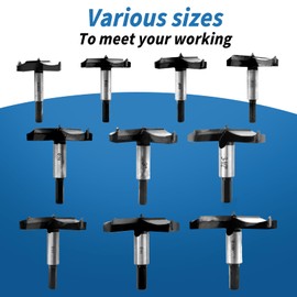 90 mm Forstner Drill Bit Carbide Wood Drill Bit Forstner Drill Bit with Round Shank for Drilling into Hardwood, Cork, Plywood, Plastic