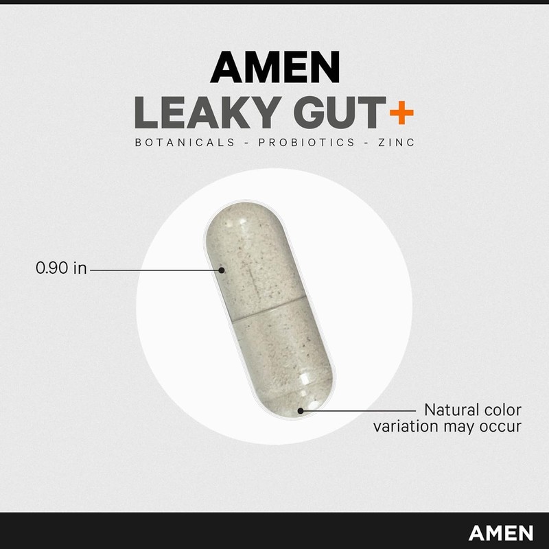 Amen Leaky Gut Supplement - Advanced Formula with Bioavailable L