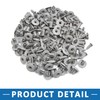 A ABSOPRO Pack of 100 Rivets Mounting Clip 8 mm