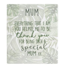 Splosh Botanical Verse For Mum - Sentimental Gifts for Mum- Plaque or Mothers Birthday Gifts - Motivational Mum Gifts From Daughter.