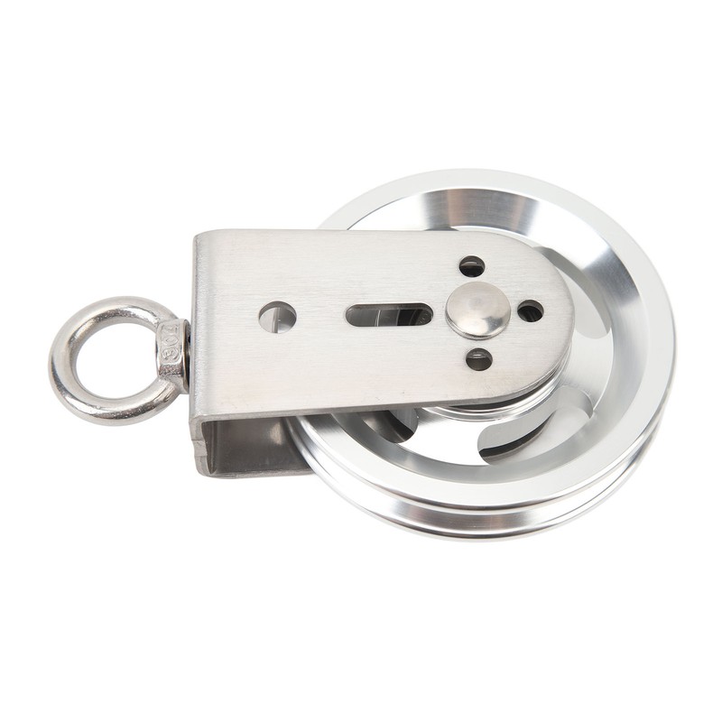 Cable Pulley Wheel Stainless Steel 360 Degree Rotation Traction Wheel