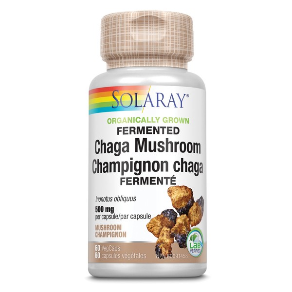Solaray Fermented Chaga Mushroom 60 Capsules