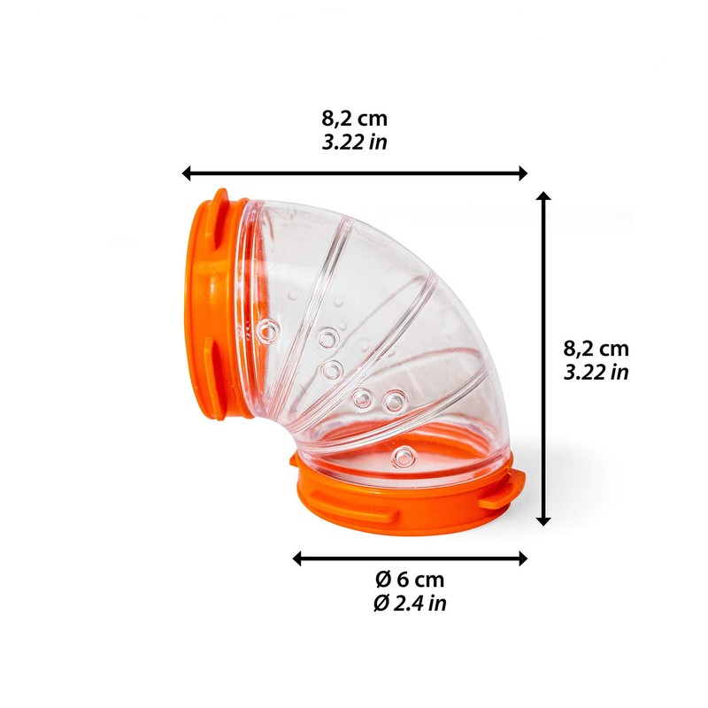 Ferplast Hamster Cage Play Tube | Curve Tunnel, 3.2L x