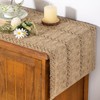 Socomi Boho Table Runner Easter Spring Farmhouse Burlap Jute Bamboo