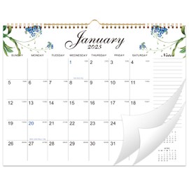 2025 Wall Calendar - 14.8" x 11.6" Large Wall Calendar from January 2025 - December 2025, 12 Months Calendar 2025 with Different Flower Design