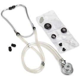 ADC Adscope 641 Sprague Stethoscope with 5 Interchangeable Chestpiece Options, 30 inch Length, Frosted Ice