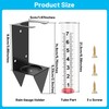 AQKILO Rain Gauge Outdoor with Bracket, 7 Inch Easy-Read Removable