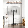 ECOTINY Steel Base Rolling TV Stand for 32-75 inch TVs
