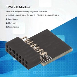 Tosuny TPM2.0-Modul f1r 11, TPM 2.0 TPM-Chip 2,0 Mm Platz 14Pin 2 * 7P TPM2.0-Verschl1sselungssicherheitsmodul f1r Win11-Plattformschutzmodul