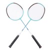 2 PCS X3 Badminton Rackets Iron Alloy Integrated Double Badminton