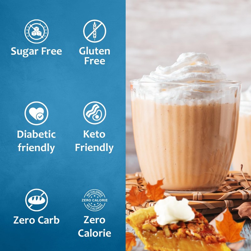 Syruvia Sugar Free Coffee Syrup, Maple Bourbon Pecan Flavored Syrup