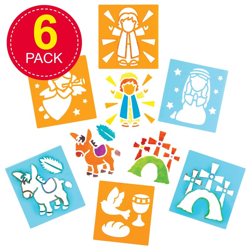 Baker Ross Holy Week Stencils - Pack of 6, Christian