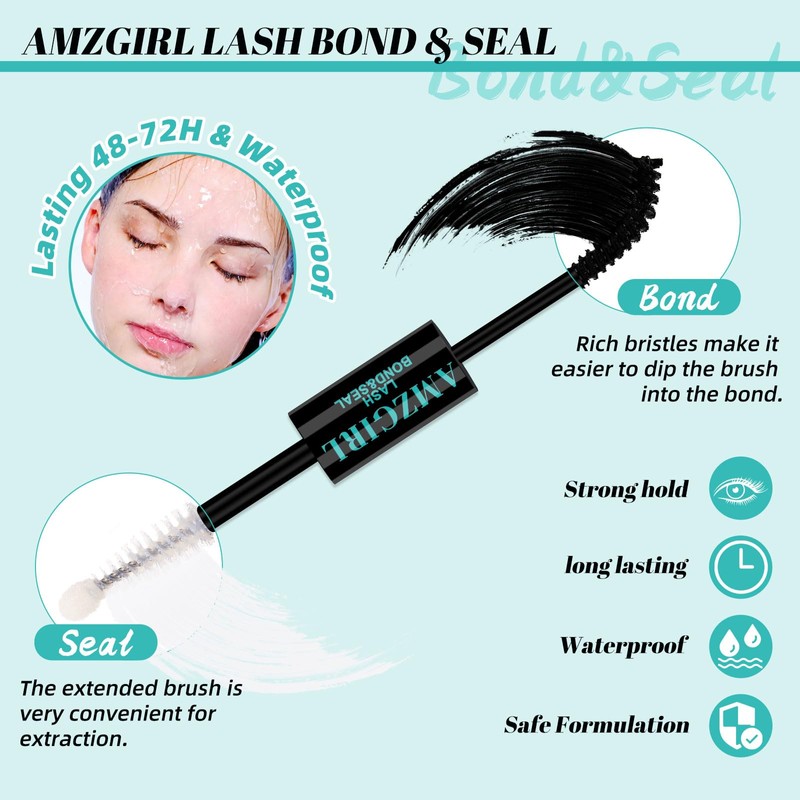 Lash Extension Kit 320Pcs,DIY Individual Lashes Clusters Kit,Lash Bond And