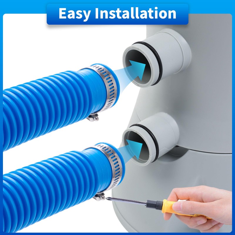 1.25 x 59 Inch Pool Hoses for Above Ground Pools,Pool