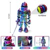 SAMIQU 3D Printed Skeleton Warrior Joint Free, Skeleton Knight Collectible