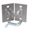 Dock Edge Stationary Dock Connector Hinge Kit, Galvanized, 3/16"