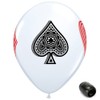10 Pack 11" Poker Deck Card Suits Game Night Latex