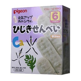 Pigeon Energizing Up Ca Hijiki Senbei, 2 Sheets x 6 Bags
