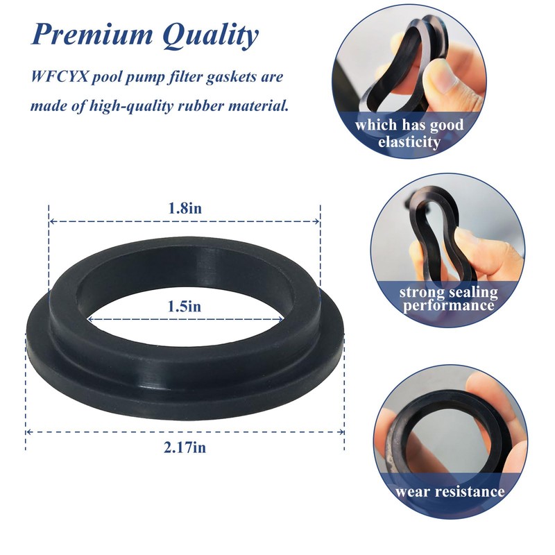 2 Pcs 11412 Pool L-Shape O-Ring Gasket, Air Release Valve