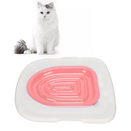 Cat Toilet Training Kit, Reusable Cat Toilet Trainer Teach Cat to Use Toilet Training System, Cat Toilet Training Seat Tool for Pet Cleaning (White Tray, 1 Inner Support)
