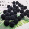 100 Pieces Pom Poms Black, 1.2 inch Large Craft Pompoms,