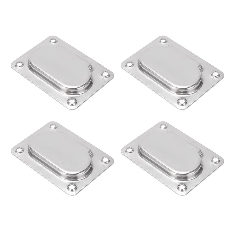 Flush Ring Pull Handle, 4 Pack 316 Stainless Steel Hatch
