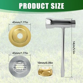 JAMSSOW Blade Adapter Kit for Stihl from FS 100 Series - FS 111, FS131,FS 249/260,FS, 400 Series, 561,Brush Cutter Accessories,Universal Screw + Universal Upper Plate + Aluminium Adapter + Spanner